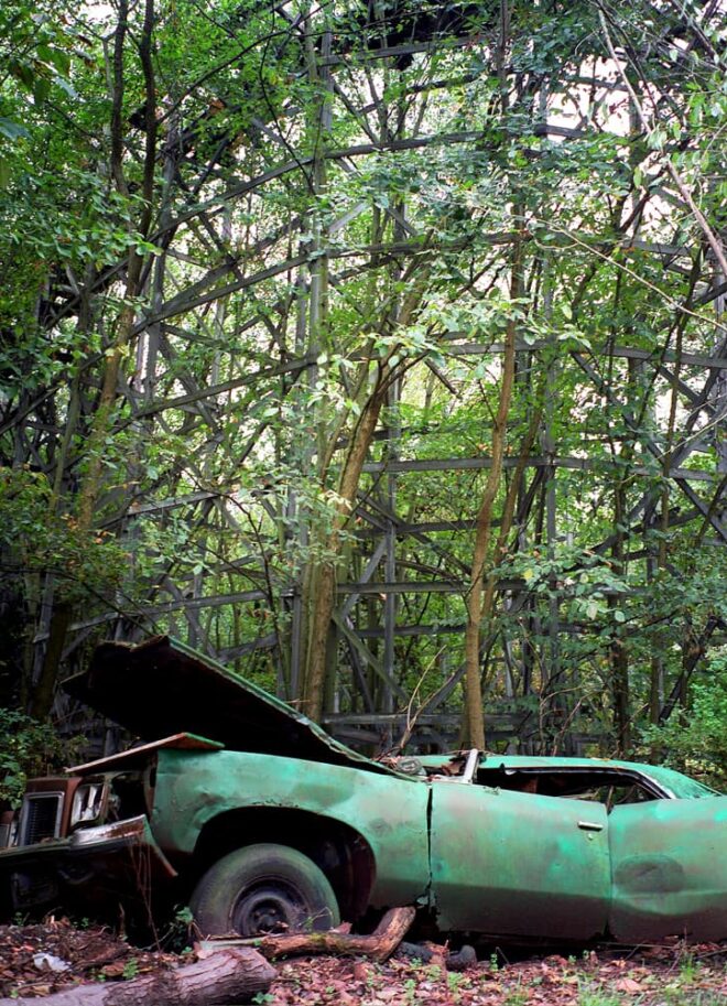 Abandoned Car at Chippewa Lake Amusement Park in Ohio © Amy Weiser, Photographer