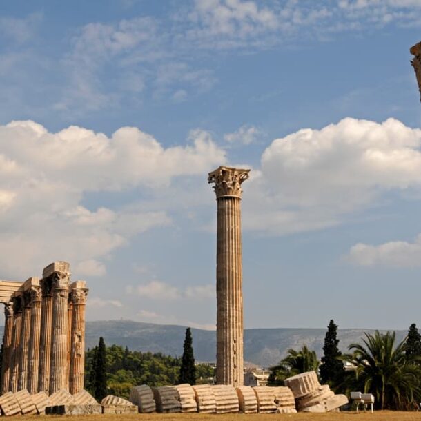 Temple of Olympian Zeus in Athens, Greece, Landmark, Travel Photography © Amy Weiser, Photographer
