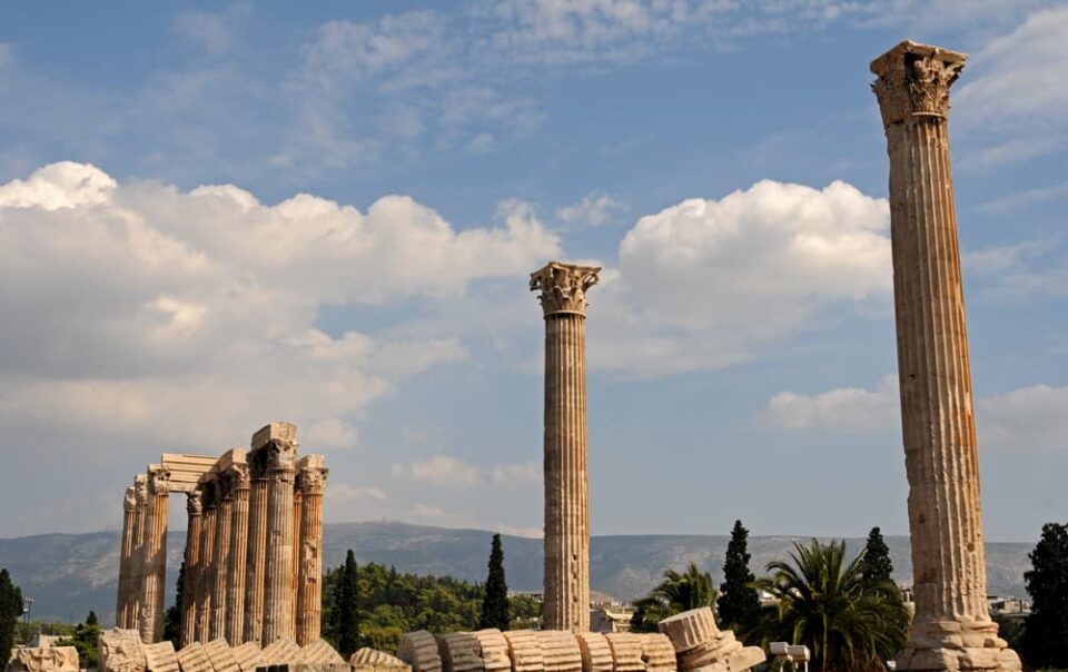 Temple of Olympian Zeus in Athens, Greece, Landmark, Travel Photography © Amy Weiser, Photographer