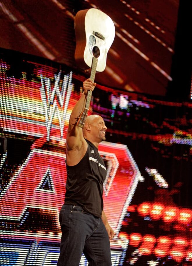 The Rock, Dwayne Johnson, WWE RAW Live © Amy Weiser, Photographer