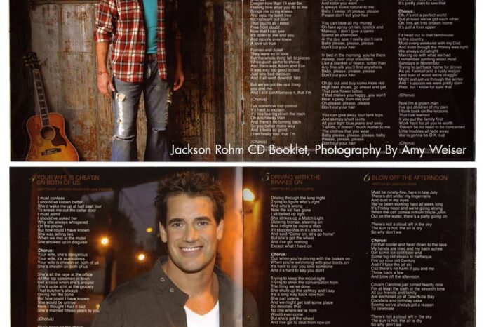 Jackson Rohm CD Booklet, Published Photography © Amy Weiser, Photographer
