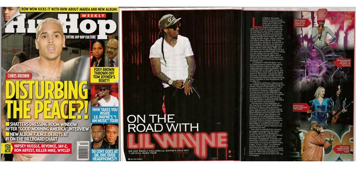 Lil Wayne Tour, Published in Hip Hop Weekly, 2011 © Amy Weiser